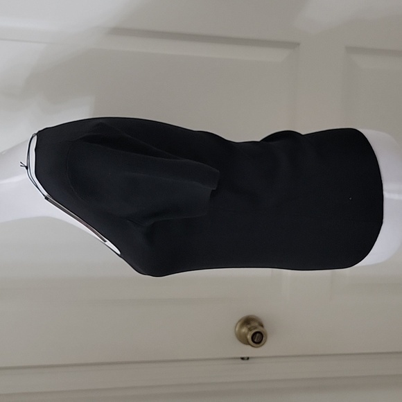 Willi Smith Size S Black Square Neckline Silk Blend Top, NEW with Tag - Picture 2 of 10